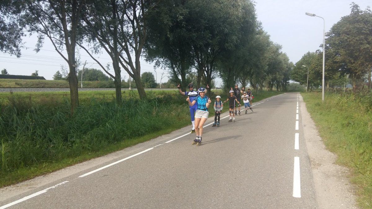 Skeelervereniging en ijsclub houden skeeler- en fietstocht door regio