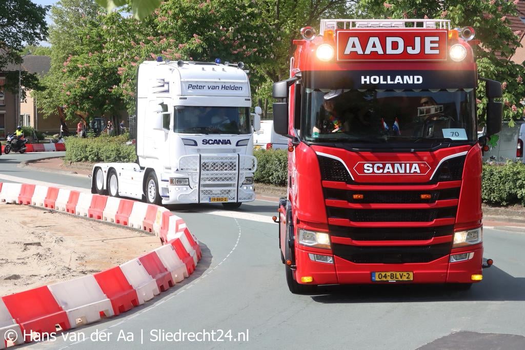 Truckers geven verstandelijk beperkten mooie dag; zaterdag door regio