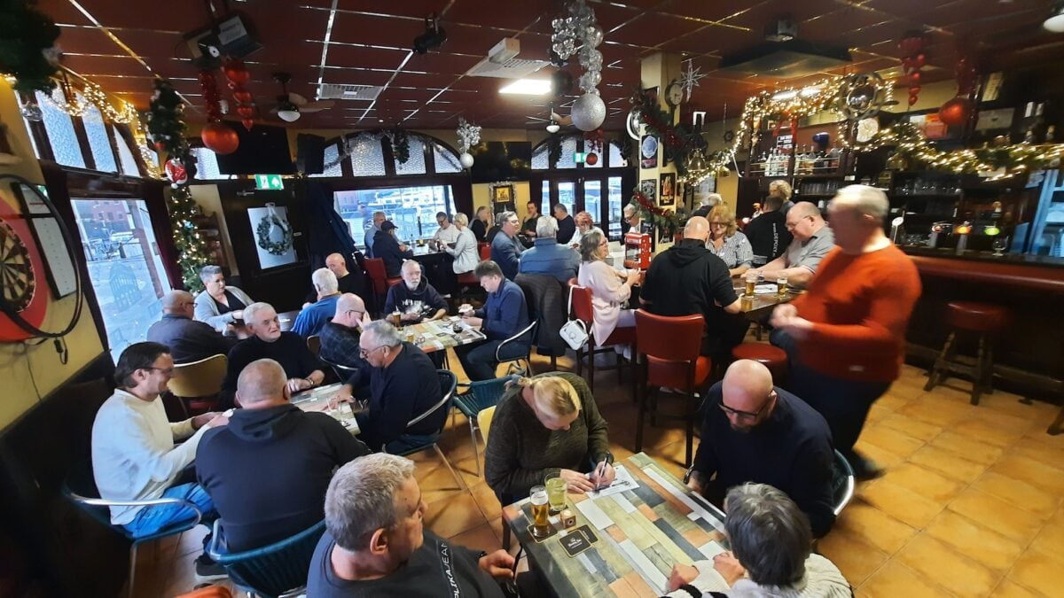 Eindejaarsklaverjassen in Café Korevaar; half uur voor aanvang inschrijven