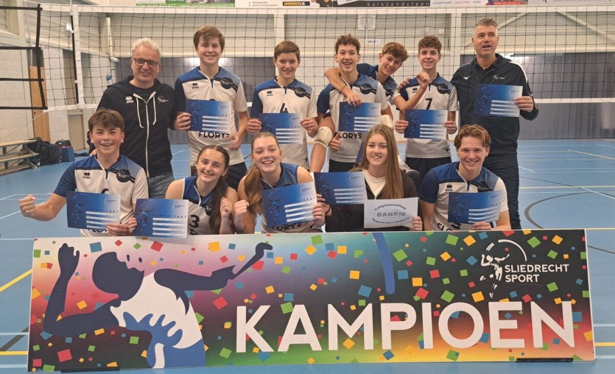 Jonge volleybalteams Sliedrecht Sport kampioen