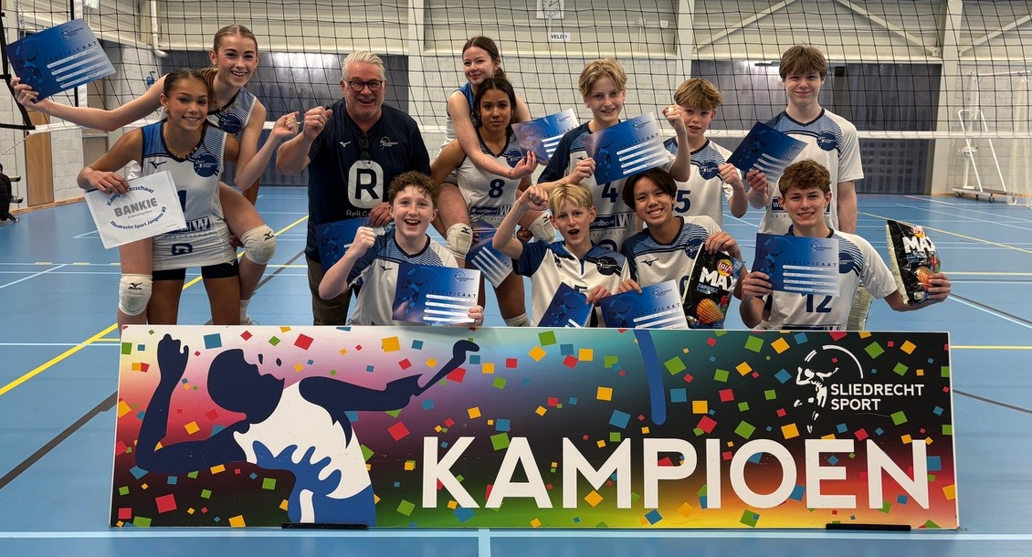 Beide Sliedrecht Sport Jongens B-teams op dezelfde dag kampioen