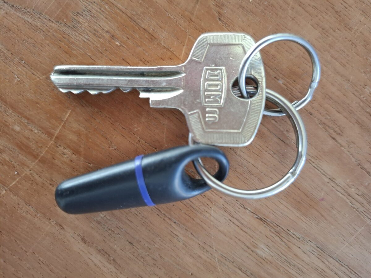 Sleutel met tag gevonden op straat