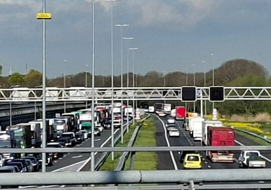 Verkeer loopt vast in en rond Sliedrecht