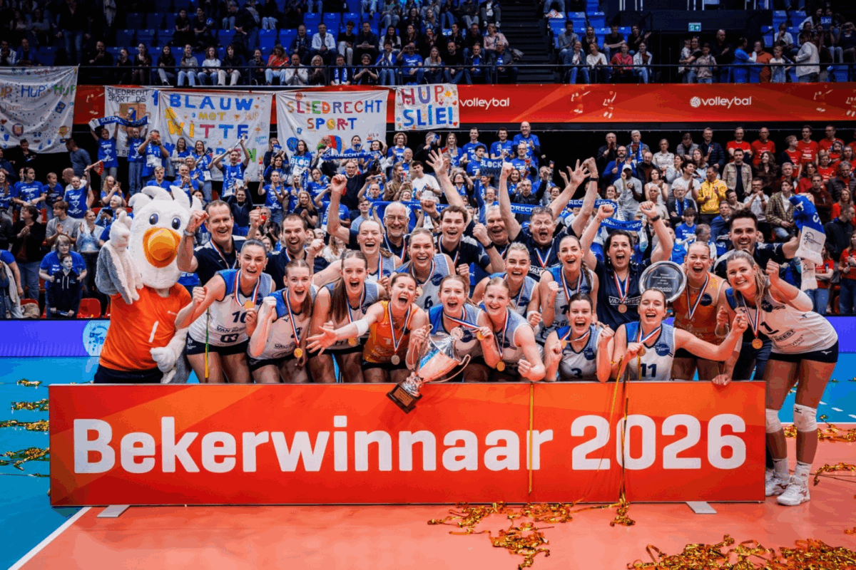 Sliedrecht Sport Dames 1 wint voor achtste keer Nationale Beker