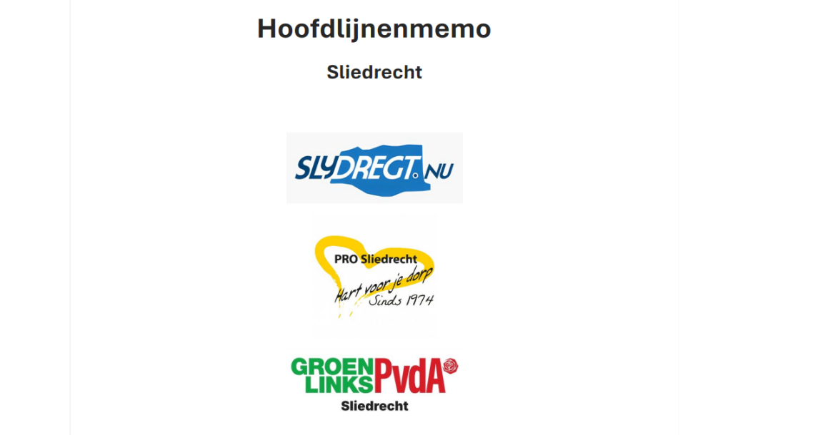 Formerende politieke partijen brengen hoofdlijnenmemo naar buiten