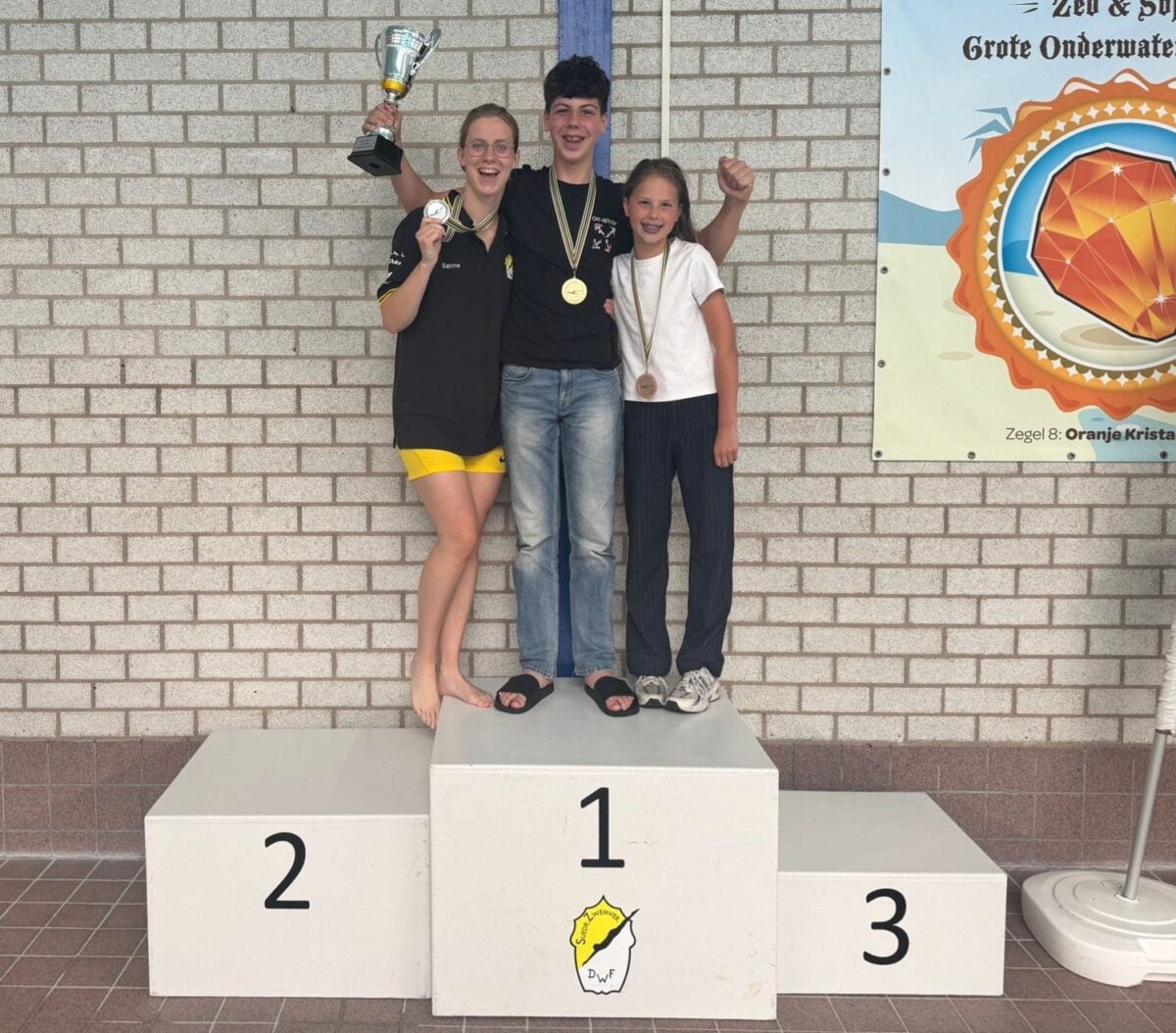 Zwemmer Milan van Renswoude clubkampioen Door Water Fit