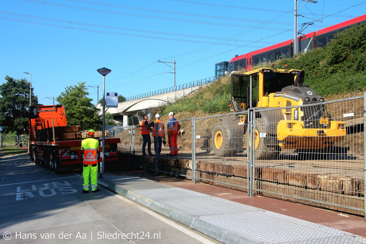 Werkzaamheden talud station Sliedrecht-Baanhoek beginnen na zomer