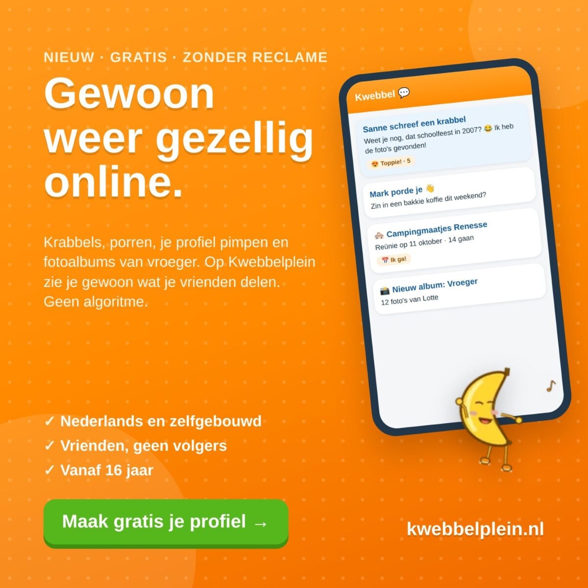 Sliedrechts initiatief Kwebbelplein.nl slaat aan en platform groeit elke dag